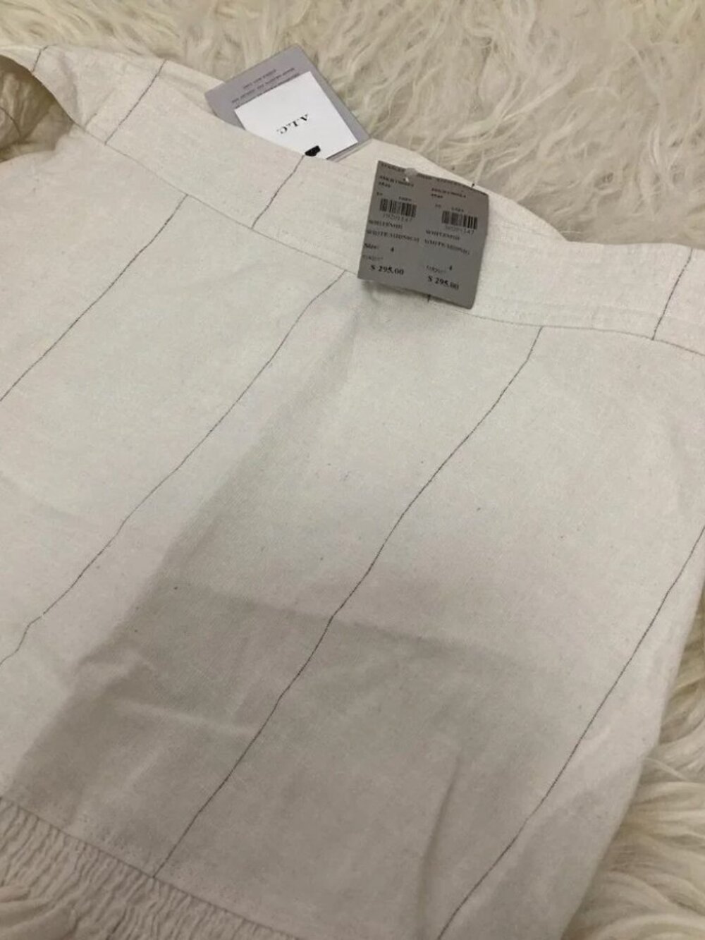 A.L.C. Linen Knee-Length Skirt 2290 - Picture 6 of 9